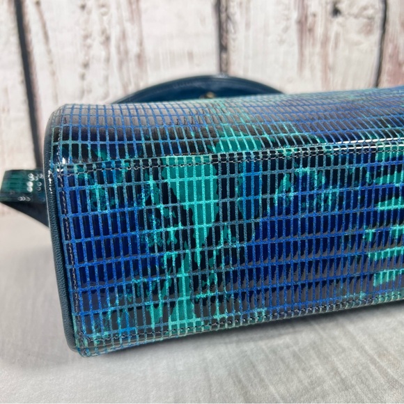 Vintage Stuart Weitzman Snakeskin Leather Spain Structured Shoulder Purse Bag - Picture 14 of 15